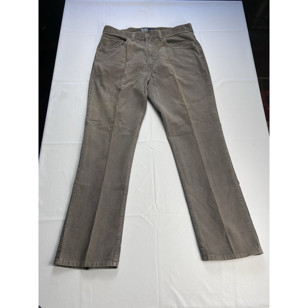 Polo Ralph Lauren Corduroy Pants Mens 34x30 Brown 100% Cotton Vintage Grunge